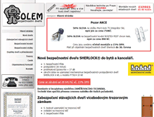 Tablet Screenshot of golem-dvere.cz